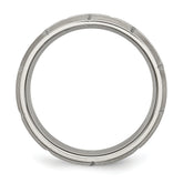 Sophia Jewelers Titanium Unisex Engravable Brushed Wedding Band